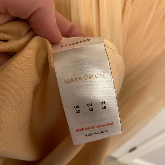 Maya Deluxe - Sequin Formal Dress - Coral/Creamsicle - Size 18 - Picture 3 of 12